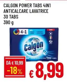 Famila CALGON POWER TABS 4IN1 ANTICALCARE LAVATRICE offerta