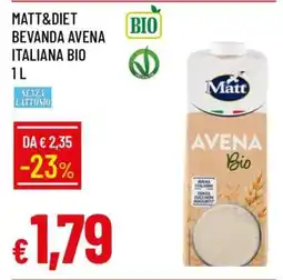 Famila MATT&DIET BEVANDA AVENA ITALIANA BIO 1 L offerta