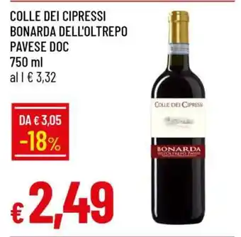 Famila COLLE DEI CIPRESSI BONARDA DELL'OLTREPO PAVESE DOC offerta