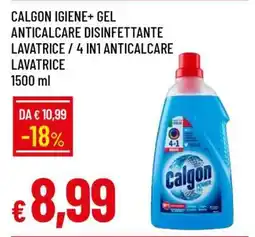 Famila Calgon Igiene+ Gel Anticalcare Disinfettante Lavatrice / 4 in1 Anticalcare Lavatrice offerta