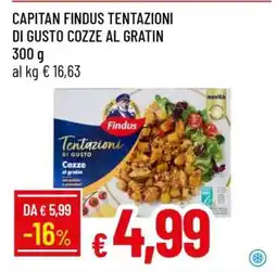 Famila CAPITAN FINDUS TENTAZIONI DI GUSTO COZZE AL GRATIN offerta