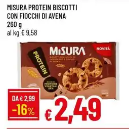 Famila MISURA PROTEIN BISCOTTI CON FIOCCHI DI AVENA offerta