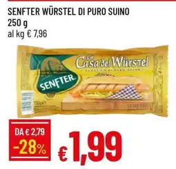 Famila SENFTER WÜRSTEL DI PURO SUINO offerta