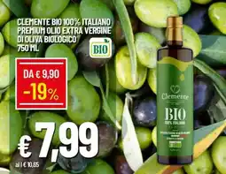 Famila Clemente Bio 100% Italiano Premium Olio Extra Vergine di Oliva Biologico 750 ml offerta