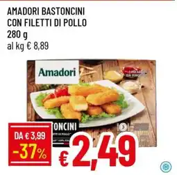 Famila AMADORI BASTONCINI CON FILETTI DI POLLO offerta