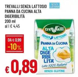 Famila Trevalli Senza Lattosio Panna da Cucina Alta Digeribilità offerta