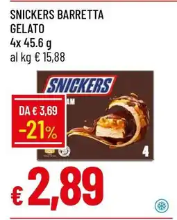 Famila SNICKERS BARRETTA GELATO offerta