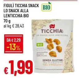 Famila FIGULÌ TICCHIA SNACK LO SNACK ALLA LENTICCHIA BIO offerta