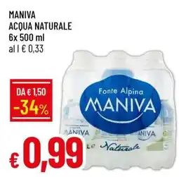 Famila MANIVA ACQUA NATURALE offerta