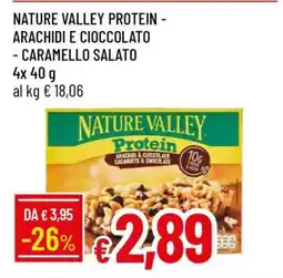 Famila NATURE VALLEY PROTEIN - ARACHIDI E CIOCCOLATO - CARAMELLO SALATO offerta