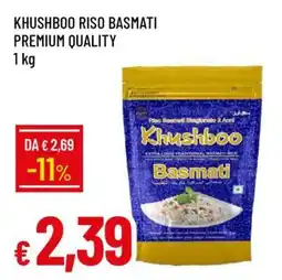 Famila KHUSHBOO RISO BASMATI PREMIUM QUALITY offerta