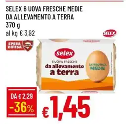 Famila SELEX 6 UOVA FRESCHE MEDIE DA ALLEVAMENTO A TERRA offerta