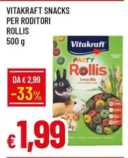 Famila VITAKRAFT SNACKS PER RODITORI ROLLIS offerta