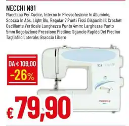 Famila NECCHI N81 offerta