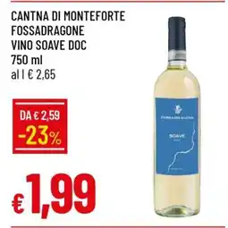 Famila CANTNA DI MONTEFORTE FOSSADRAGONE VINO SOAVE DOC offerta