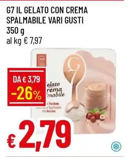 Famila G7 IL GELATO CON CREMA SPALMABILE VARI GUSTI offerta