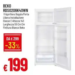 Famila BEKO RDS0206K40WN offerta