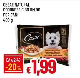 Famila CESAR NATURAL GOODNESS CIBO UMIDO PER CANI offerta