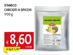 Famila D'AMICO CARCIOFI A SPICCHI offerta