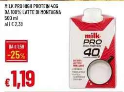 Famila MILK PRO HIGH PROTEIN 40G offerta