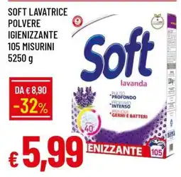 Famila SOFT LAVATRICE POLVERE IGIENIZZANTE 105 MISURINI offerta