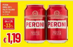 Famila PERONI BIRRA 100% MALTO ITALIANO offerta