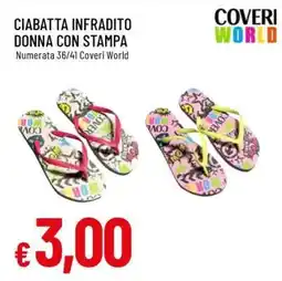 Famila CIABATTA INFRADITO DONNA CON STAMPA offerta