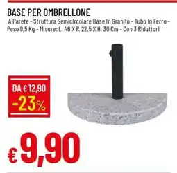 Famila BASE PER OMBRELLONE offerta