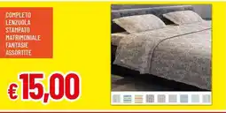 Famila Completo Lenzuola Stampato Matrimoniale offerta