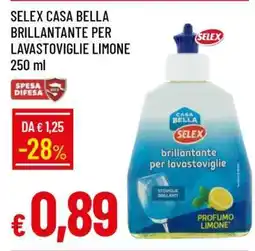 Famila SELEX CASA BELLA BRILLANTANTE PER LAVASTOVIGLIE LIMONE offerta