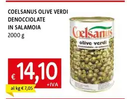 Famila COELSANUS OLIVE VERDI DENOCCIOLATE IN SALAMOIA offerta
