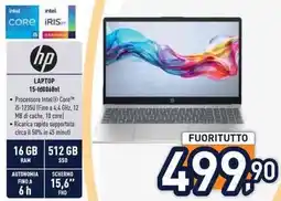 Unieuro hp LAPTOP 15-fd0068nl offerta