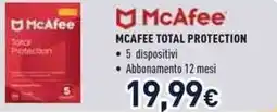 Unieuro MCAFEE TOTAL PROTECTION offerta