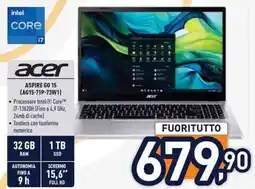 Unieuro acer ASPIRE GO 15 (AG15-71P-73W1) offerta