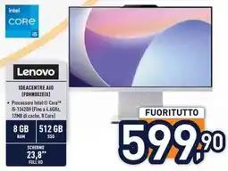 Unieuro Lenovo IDEACENTRE AIO (FOHN002EIX) offerta