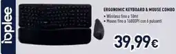 Unieuro ERGONOMIC KEYBOARD & MOUSE COMBO offerta