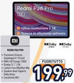 Unieuro REDMI PAD PRO offerta