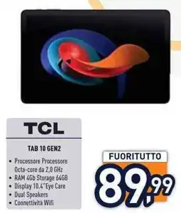 Unieuro TCL TAB 10 GEN2 offerta