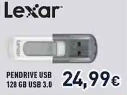 Unieuro Lexar PENDRIVE USB 128 GB USB 3.0 offerta