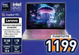 Unieuro Lenovo YOGA SLIM 71 AURA EDITION (83JX004WIX) offerta