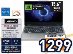 Unieuro Lenovo GAMING LOQ 15IRX10 (83JE0ODKIX) offerta