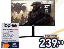 Unieuro ioplee MONITOR CURVO GAMING 32" QHD offerta