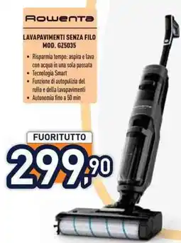 Unieuro Rowenta LAVAPAVIMENTI SENZA FILO MOD. GZ5035 offerta