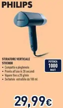 Unieuro PHILIPS STIRATORE VERTICALE STH3000 offerta