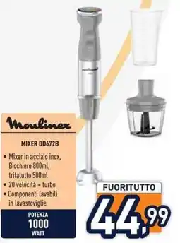Unieuro Moulinex MIXER DD672B offerta