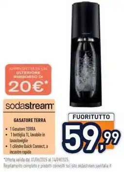 Unieuro sodastream GASATORE TERRA offerta