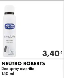 Iper Tosano NEUTRO ROBERTS Deo spray assortito offerta