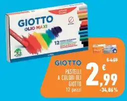 Conad Superstore Pastelli a colori oli GIOTTO offerta
