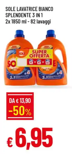 IperFamila Sole lavatrice bianco splendente 3 in 1 offerta