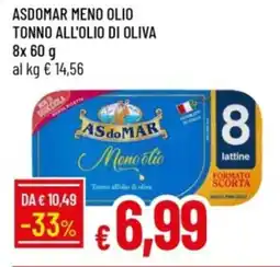 IperFamila Asdomar meno olio tonno all'olio di oliva offerta